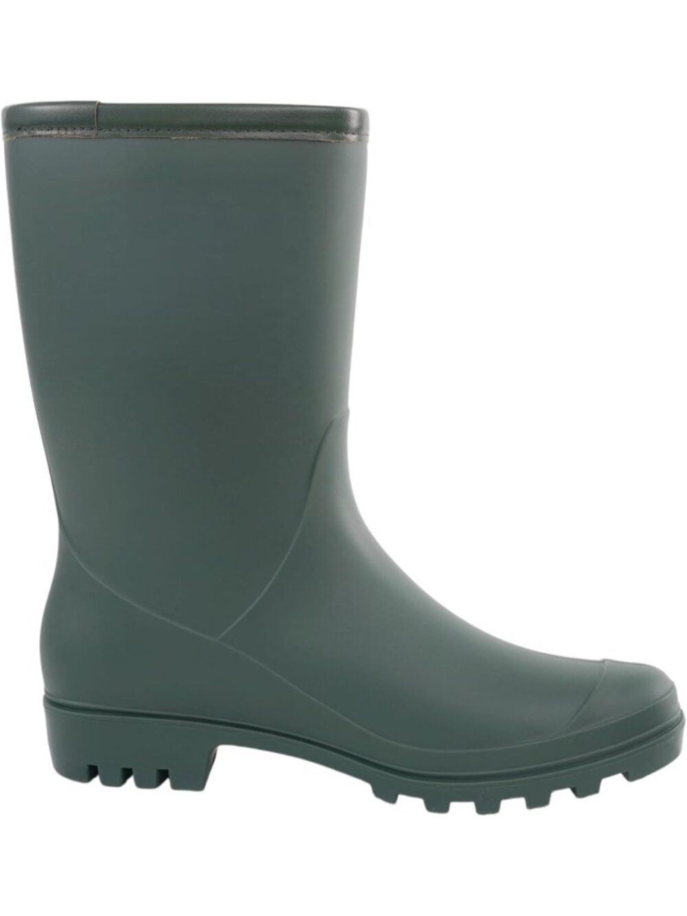 Women's Green Waterproof Fashion Garden Shoes Anti-Slipping Mid Calf Rain Boots - Picture 2 of 6
